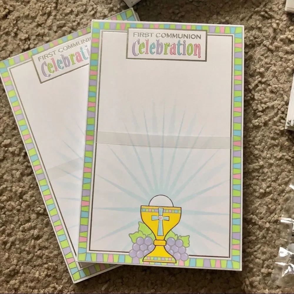 First Communion Invitation & Thank You Note Partial Set NWOT